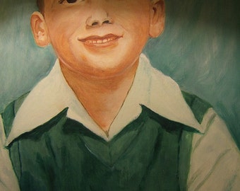 Cleo Hayne, 1963 large portrait of boy