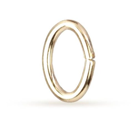 Closed Jump Ring Oval 14Kt Gold Filled 22ga 5.3x3.5 50pcs