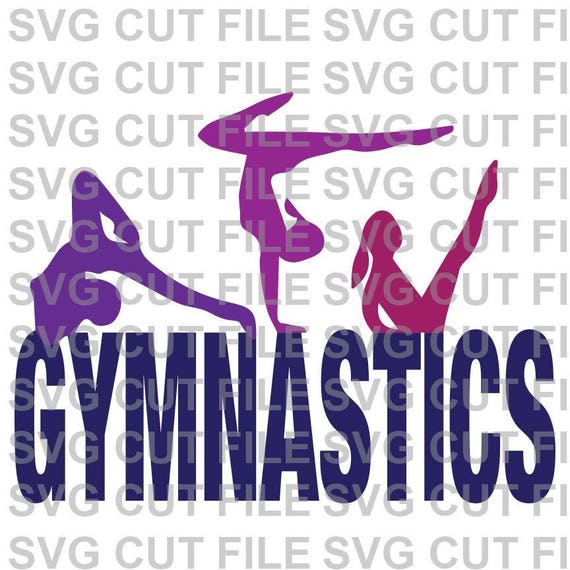 Download SVG Cut File Gymnastics Multi Layer Cut FileSilhouette Cut