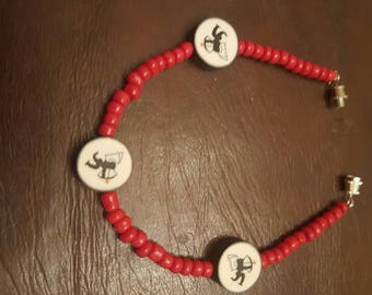Fimo Bead Bracelet, CUPID, VALENTINES DAY