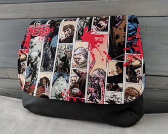 Walking Dead Comic Panels KELSI II Cross Body Purse Mini Messenger