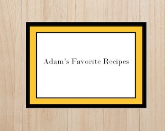 Black and Gold Cookbook, Recipe Book