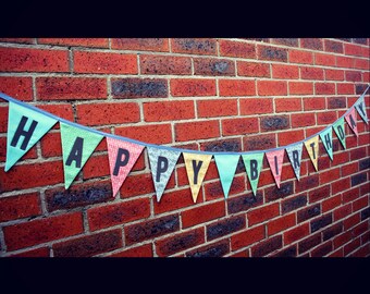 Happy Birthday Fabric Bunting