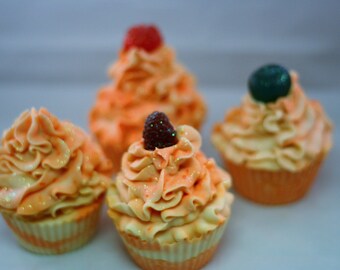 cupcake soap lye soap handmade soap cold processed berry