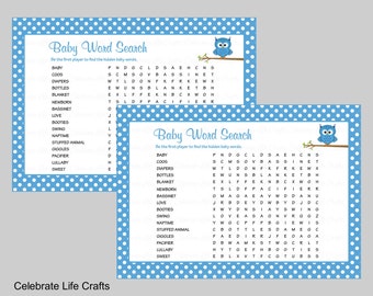 baby shower word scramble game answer key printable