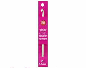 Boye Size I Crochet Hook (5.25mm). 6" Aluminum Crochet Hook. Boye Size I9 Crochet Hook. Small Metal Light. (US I-9, I/9) 332621800IM