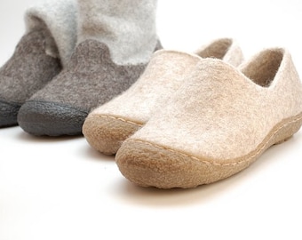 Rubber toe soles for felted clogs and booties - for shoemaking - rubber outsoles - shoe making supplies - beautiful sole