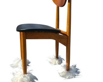 White Set Furniture Chair Boots | Fur Chair Socks | Fur Furniture | White Fur | White Fur Decor | White Fur Accent | Fur Chair |