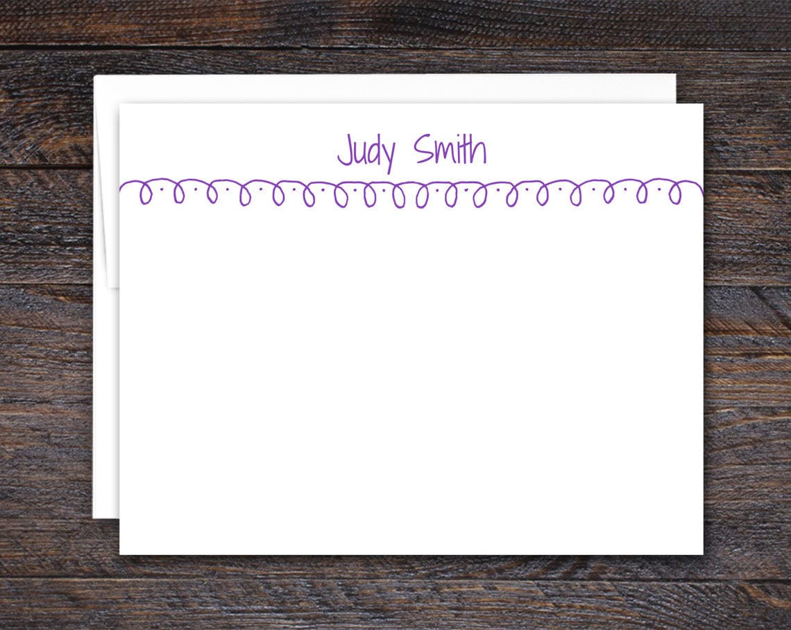 Swirls & Doodles Flat Note Cards