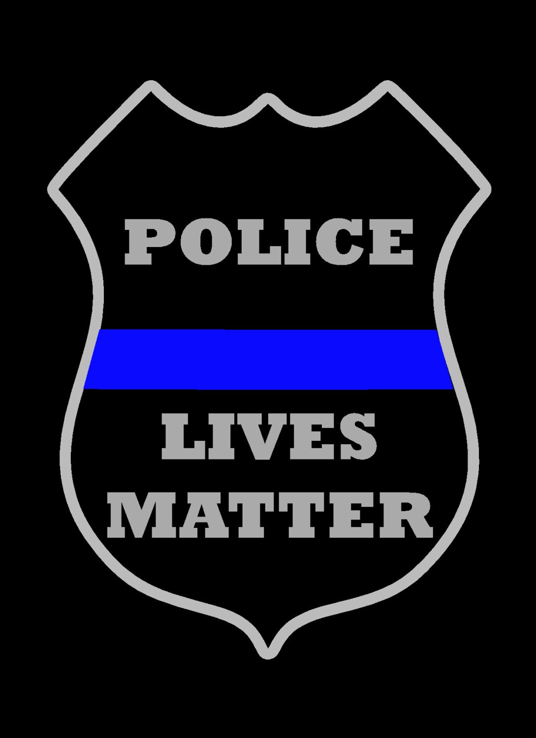 Police Lives Matter Decal Police Badge Thin Blue Line