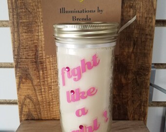 Strawberries N Cream Scented Jar Candle