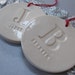 Set of 2 Customized Christmas Ornaments with Names Gift boxed