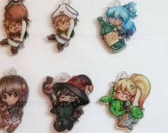 Konosuba Keychain Shrinky Dinks