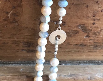 Boulder Opal & Freshwater Pearl Necklace