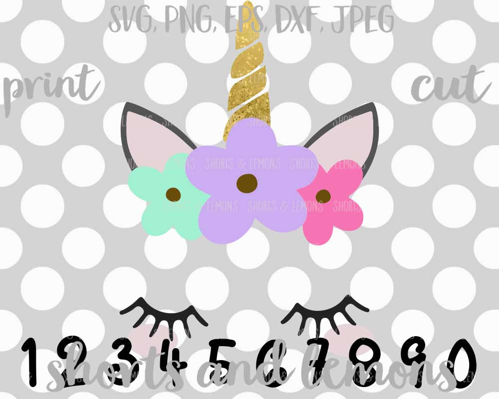 Download Unicorn svg girls birthday SVG birthday 1st 2nd 3rd 4th