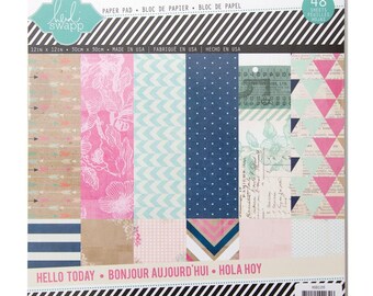 Heidi Swapp Hello to Paper 12 x 12 Paper Pad