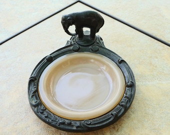 FREE SHIPPING Vintage Elephant Bronze or Brass Pin Dish on Etsy