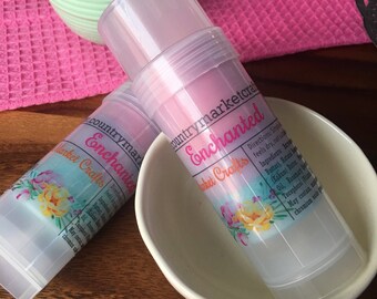 Solid Lotion Stick - Enchanted- Lotion Bar - Shimmer Skin Moisturizer- Mother's Day Gift