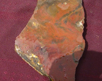 Red Jasper Slab -Beautiful Red with Black & White, Handmade Stone Slice, Jasper Slice, Exqusite Stone Slice, by JewelryArtistry - SL489
