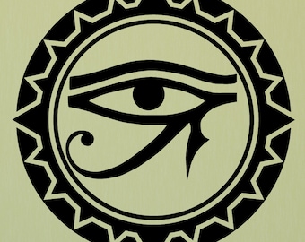Eye of Horus, Egyptian eye, Eye of Ra, eye of Horus decal, Egyptian decor, Egyptian decorations, Egyptian eye decal, Egyptian art, D00316