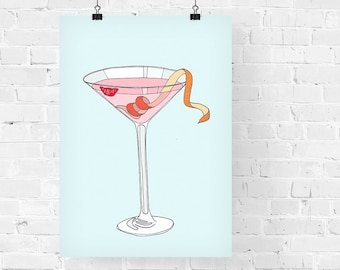Cosmopolitan Decorative Illustration Art Print
