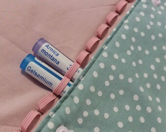 Pouch homeo storage tubes pellets
