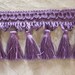 Plum Beautiful Tassel Fringe Trim
