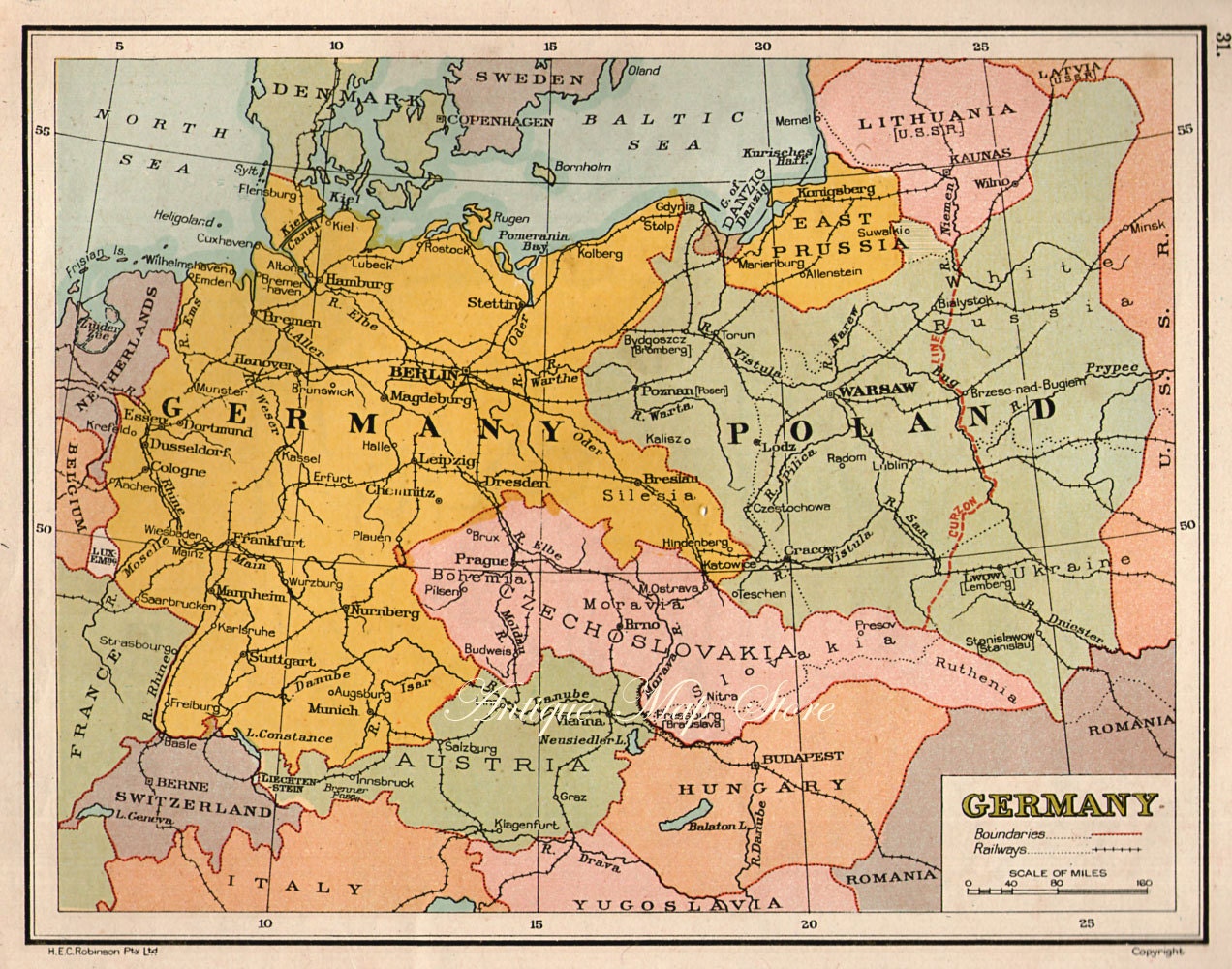 Карта германии 1940 года