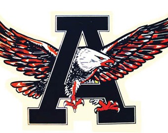 Vintage Style University Of Auburn 10 inches wide stickers