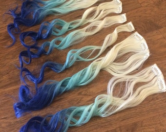 Blonde blue mermaid set.