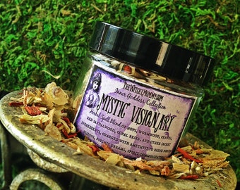 MYSTIC VISIONARY Herbal Spell Blend - Inner Goddess Collection, Witches Cabinet, Herbal Apothecary, Ritual, Meditation