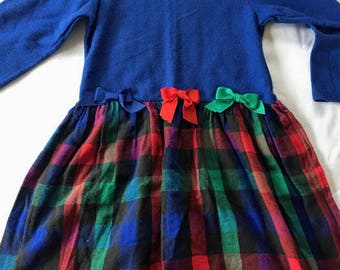 Vintage Buster Brown Plaid Dress