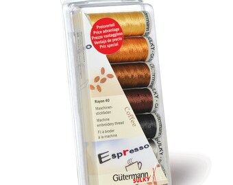 Gutermann Thread set Box Sulky Rayon 40 Machine Embroidery