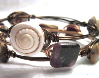 TUTORIAL: Wire-Wrapped Stack Bracelets