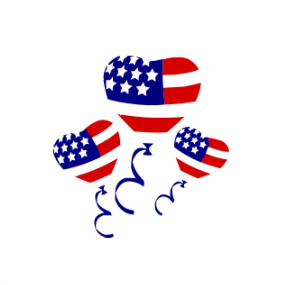 Download SVG 4th of July Balloons US Flag Balloons Fourth of July