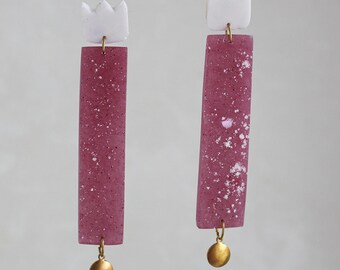 made to order// asphalt_series_ earrings/handmade in Italy