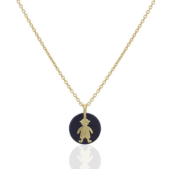 Little Boy Pendant Necklace Tiny Boy Charm Pendant Mother