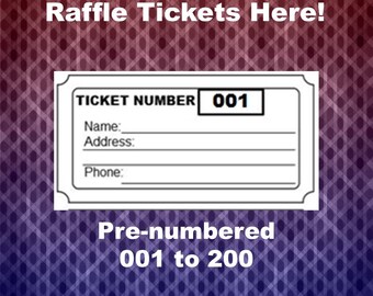 templates for raffle tickets 8 per page