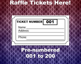 blank raffle tickets etsy