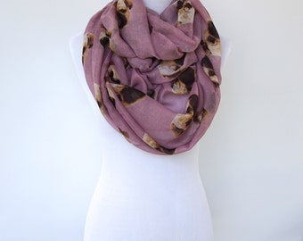Infinity Scarf, Pink Summer Scarf, Fashion Scarf, Women's Scarf, Gift For Her, Boho Scarf Shawl, Bohemian Accessories, Mothers Day Gift
