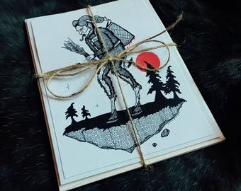 KRAMPUS greeting cards 2pk
