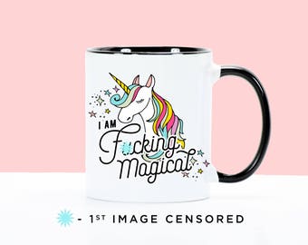 Unicorn Mug, Unicorn Gift, Funny Coffee Mug, Funny Mug, I Flew Here on My Unicorn, Funny Unicorn Gift, Be A Unicorn Mug, Unicorn, Mature
