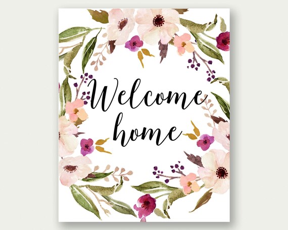 welcome home printable welcome home wall art welcome home free printable welcome cards