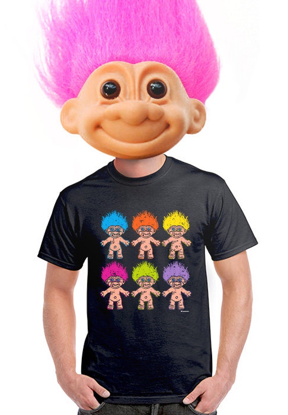 troll tshirt kitschy troll doll geeky tshirt retro troll