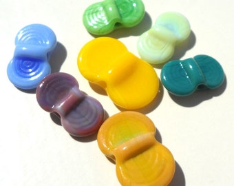 Wing Dings Mix Number 1- handmade lampwork glass winged beads