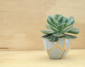 Indoor planter, Geometric pot, Succulent Plant Pot, Minimal planter, Cute planter, Cactus Planter,Gift for her,Ceramic planter,Ceramic Vase