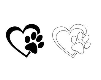 Free Free Dog Paw Heart Svg 126 SVG PNG EPS DXF File