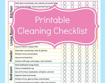 printable household chore chart
