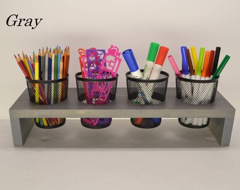 Desk Organizer Wood Desk Caddy Pencil Holder Office Organization Home Office Storage Desktop Organizer Office Caddy Pine Desk Organizer