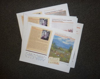 NEW! Set of 5 Pastel Painting Lesson Demo Art Tutorial PDF booklet Karen Margulis psa PART 2